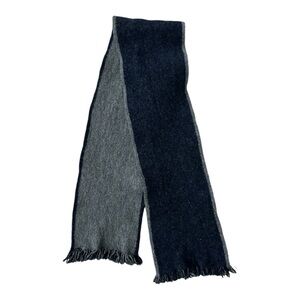 Gap wool scarf navy & gray two tone colored